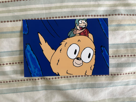 Hilda Riding Woof Print